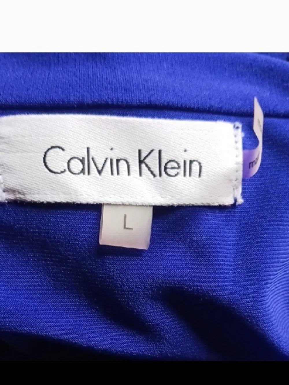 Calvin Klein Royal Blue Open Front Longline Cardigan - Picture 2 of 3